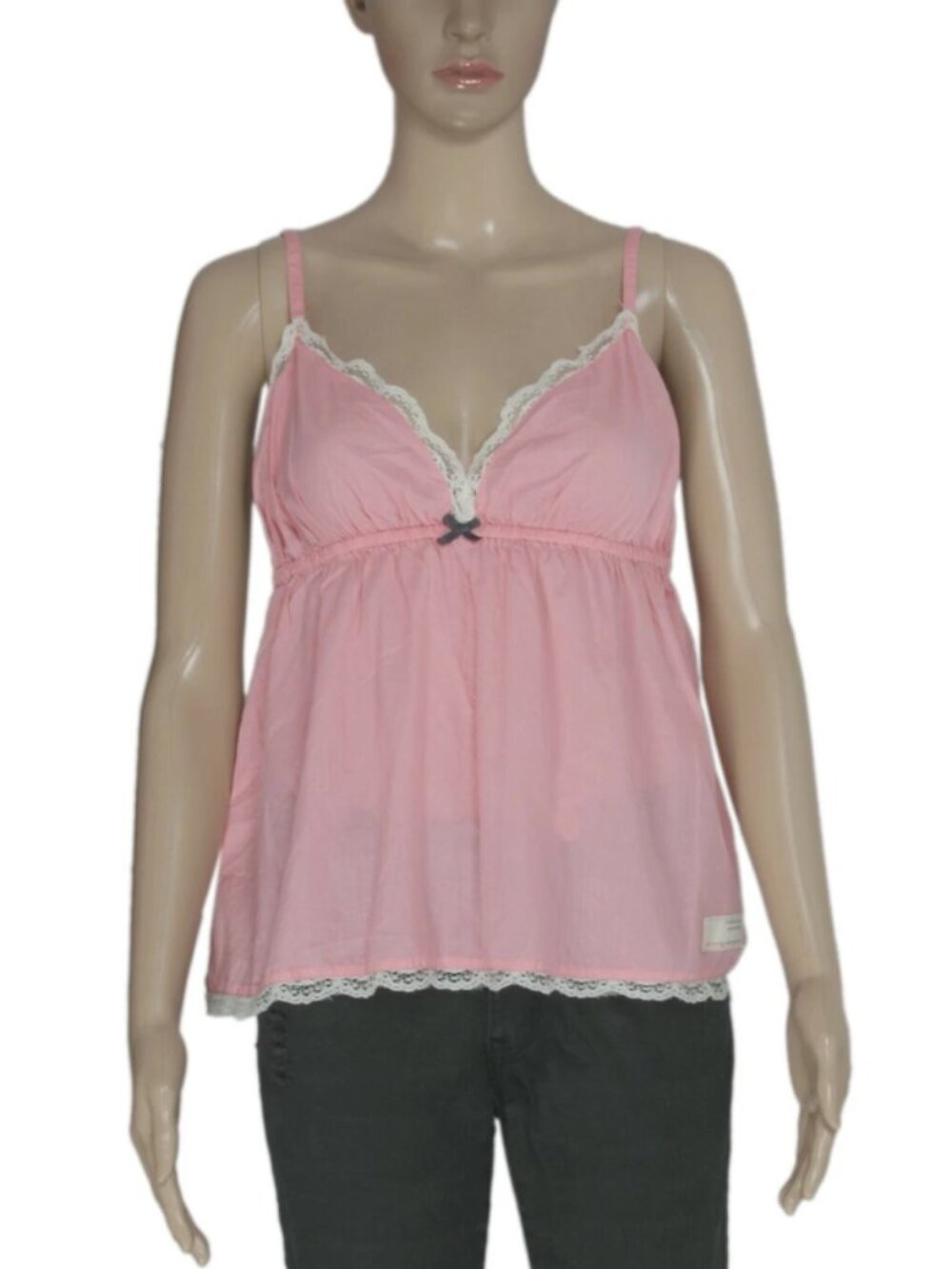 Anthropologie Odd Molly Once In A While Top Lace Pink Strap M
